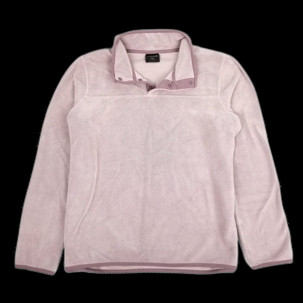32 Degrees Heat Dusty Lilac Purple Fleece Pullover Sweater Womens Medium